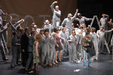 Fotoprobe 'Aufstieg und Fall der Stadt Mahagonny'