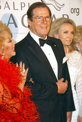 Roger Moore mit Gattin Christina 'Kiki' Tholstrup