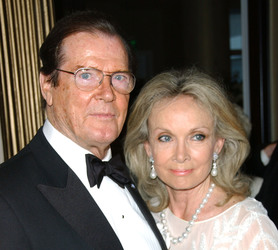 Roger Moore mit Gattin Christina 'Kiki' Tholstrup