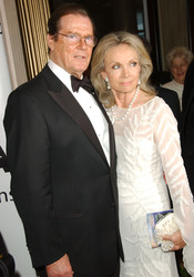 Roger Moore mit Gattin Christina 'Kiki' Tholstrup