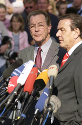 Franz Müntefering, Gerhard Schröder