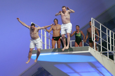 Elton, Michael Meziani, Stefan Raab, Daniel Aminati