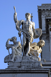 Statue auf dem Monumento Vittorio Emanuele II / Nationaldenkmal für Viktor Emanuel II.