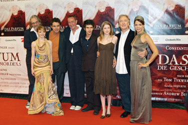 Andrew Birkin, Karoline Herfurth, Tom Tykwer, Bernd Eichinger, Ben Whishaw, Rachel Hurd-Wood, Alan Rickman, Jessica Schwarz
