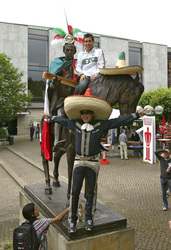 Fans aus Mexiko auf der Fanmeile