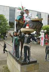 Fans aus Mexiko auf der Fanmeile