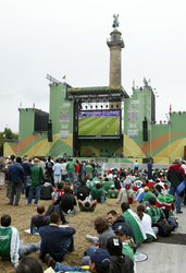 WM Open Air Kino auf dem Waterlooplatz