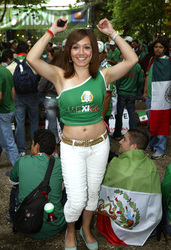 Fans aus Mexiko auf der Fanmeile