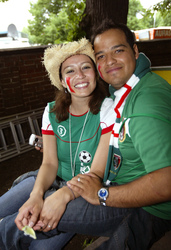 Fans aus Mexiko auf der Fanmeile