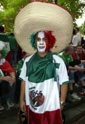 Fan aus Mexiko auf der Fanmeile