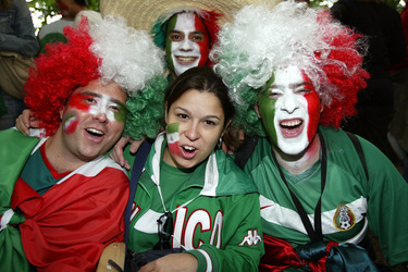 Fans aus Mexiko auf der Fanmeile