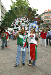 Fans aus Mexiko auf der Fanmeile