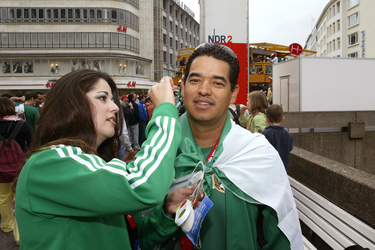 Fans aus Mexiko auf der Fanmeile am Kröpcke