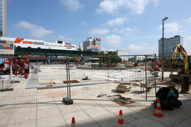 Baustelle auf dem Alexanderplatz