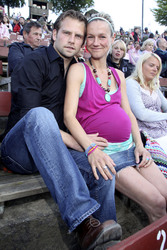 Rhea Harder mit Lebensgefährte Jörg Vennewald