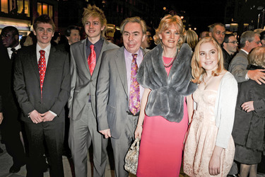 Andrew Lloyd Webber mit Familie