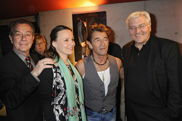 Franz Müntefering mit Ehefrau Michelle, Peter Maffay, Frank-Walter Steinmeier