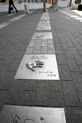 Handabdrücke von Prominenten