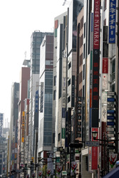 Einkaufsstraße in Ginza