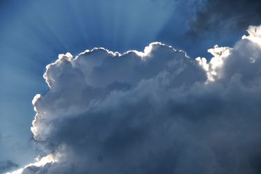 Wolke mit Lichtkranz