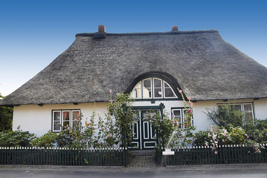 Reetgedecktes Landhaus