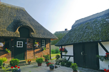 Fachwerkhaus mit Reitdach