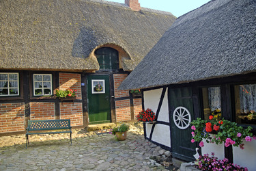 Fachwerkhaus mit Reitdach