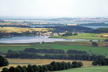 Mönchgut, der südliche Teil von Rügen, Blick vom Jagdschloss Granitz