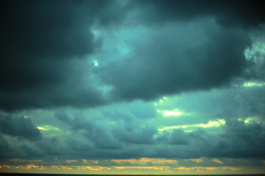 Nachthimmel über der Nordsee