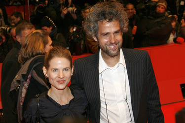 Christoph Schlingensief mit Gattin Aino Labarenz