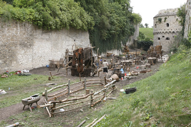 Marktplatz Set in der Süd-Bastion der Burg Querfurt