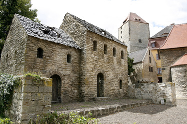 Für den Film erreichtete Hauskulisse in der Burg Querfurt