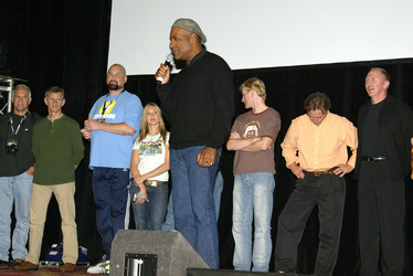 William Jones, Steve Rankin, Scott L. Schwartz, Bobbi Sue Luther, Michael Dorn, Dean Haglund, Casey Biggs, Vaughn Armstrong