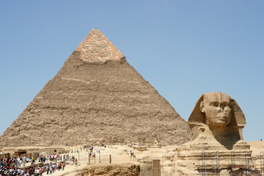 Sphinx, Chephren-Pyramide