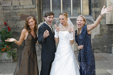 Model Shooting zum Thema Hochzeit