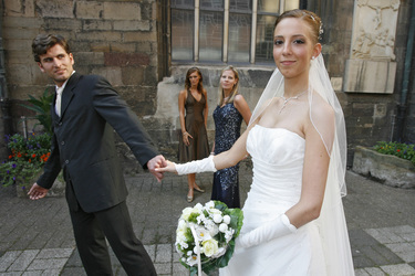 Model Shooting zum Thema Hochzeit