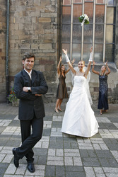 Model Shooting zum Thema Hochzeit