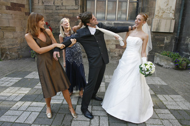 Model Shooting zum Thema Hochzeit