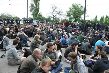 Erster Mai Demonstration