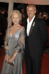 Helen Mirren, David Beckham