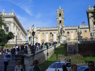 Aufgang zum Kapitolsplatz (Piazza del Campidoglio)
