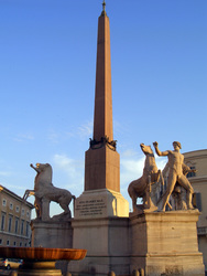 Obelisk auf der Piazza del Quirinale