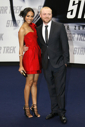 Zoe Saldana, Simon Pegg