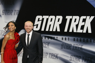 Zoe Saldana, Simon Pegg