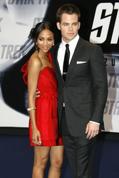 Zoe Saldana, Chris Pine