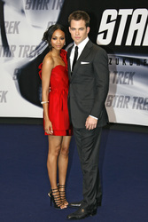 Zoe Saldana, Chris Pine