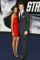 Zoe Saldana, Chris Pine