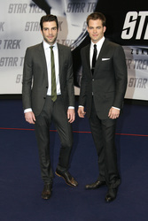 Zachary Quinto, Chris Pine