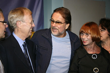 Michael Hanemann, Götz George und Produzentin Sonja Goslicki