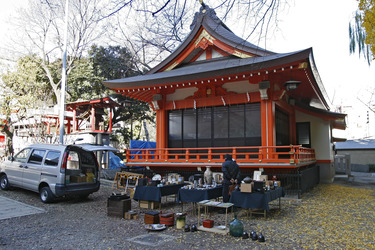 Am Hanazono-jinja Schrein